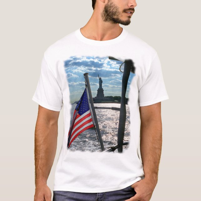 Patriotic T-shirt Liberty & Justice for All (back) (Front)