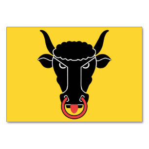 Patriotic table card with Flag of Uri canton