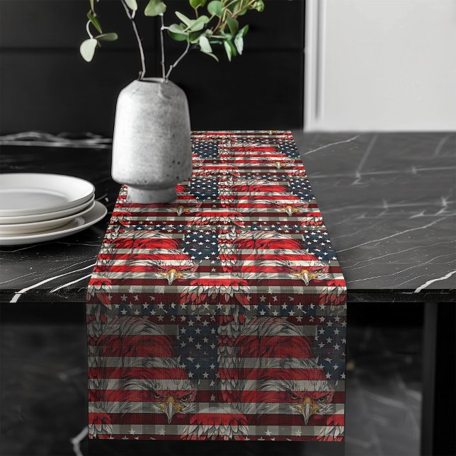 Patriotic Table Runner Eagle Pride for July Fourth (Patriotic Table Runner Eagle Pride for July Fourth)