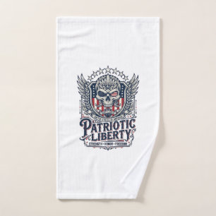 Patriotic Tactical Eagle Skull Military Inspired S Hand Towel