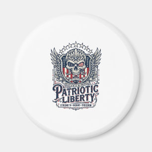 Patriotic Tactical Eagle Skull Military Inspired S Magnet