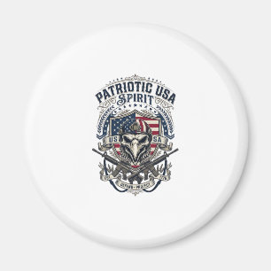 Patriotic Tactical Eagle Skull Military Inspired S Magnet