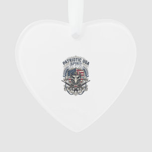 Patriotic Tactical Eagle Skull Military Inspired S Ornament