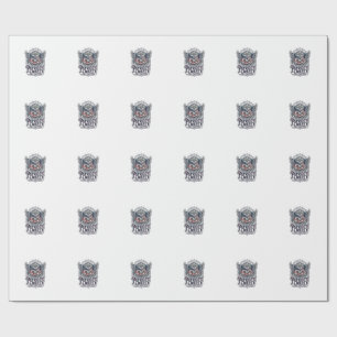Patriotic Tactical Eagle Skull Military Inspired S Wrapping Paper