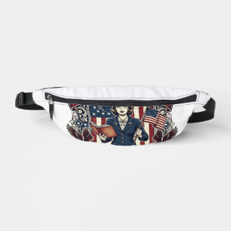Patriotic Teacher Vector Graphic Tee_1 Bum Bags