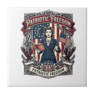 Patriotic Teacher Vector Graphic Tee_1 Tile
