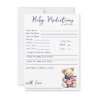 Patriotic Teddy Bear Red Blue Baby Predictions