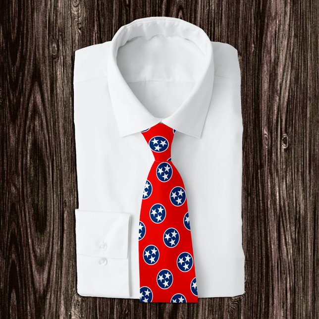 Patriotic Tennessee fashion, flag, USA business Tie (Creator Uploaded)