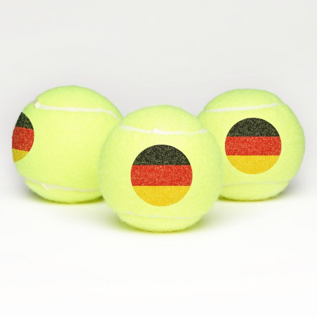Patriotic Tennis Ball with Flag of Germany (Multi)