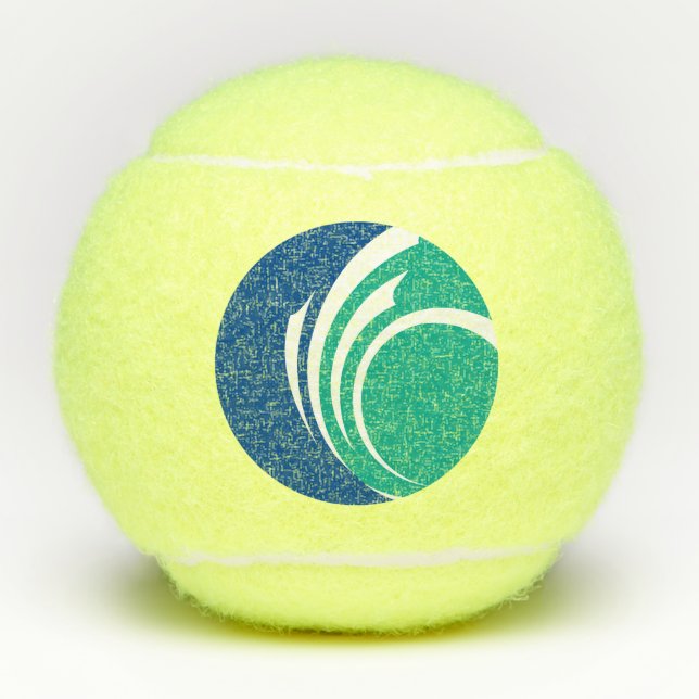 Patriotic Tennis Ball with Flag of Ottawa, Canada (Front)