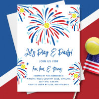 Patriotic Tennis & Fireworks 4th of July Party