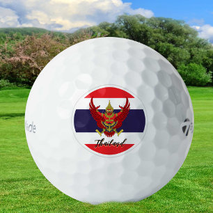 Patriotic Thai Flag Golf Balls, Thailand Balls