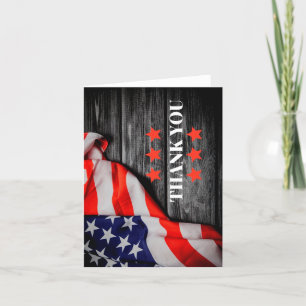 Patriotic Thank you  Card