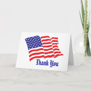 Patriotic thank you card
