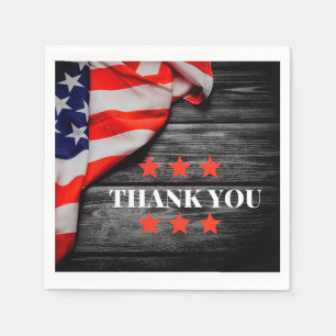 Patriotic Thank you   Napkin