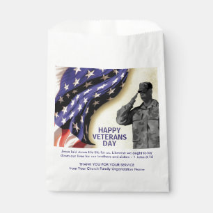 Patriotic Thank You VETERANS DAY Favour Bags