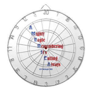 Patriotic theme dart board