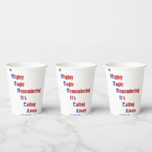 Patriotic theme  paper cups