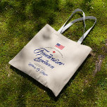 Patriotic Themed American Flag Tote Bag<br><div class="desc">A classy set of tote bags tailored to a patriotic American-style event or party.  A great item for a political campaign dinner,  or any other patriotic event.  All elements of the invitation are unlocked and adjustable. Simply use the customisation function to make any changes you need.</div>