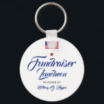 Patriotic Themed Event | American Flag Keychain<br><div class="desc">Classy yet minimal keychains or lanyards tailored to a patriotic American-style event or party.  A great item for a political campaign,  or any other patriotic event.  All elements of the design are unlocked and adjustable. Simply use the customisation function to make any changes you need.</div>