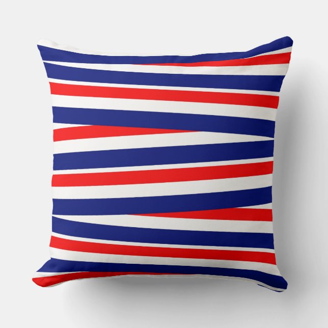 Patriotic Throw Pillow  (Front)