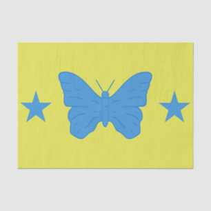 Patriotic tissue paper with flag of Bady Bassit