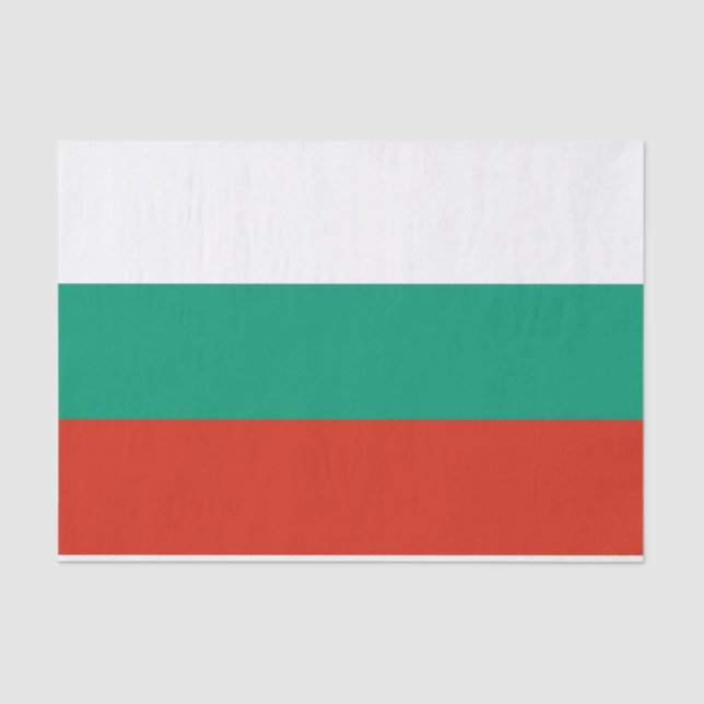 Patriotic tissue paper with flag of Bulgaria (Front)