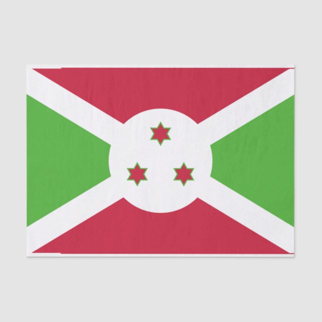 Patriotic tissue paper with flag of Burundi (Front)