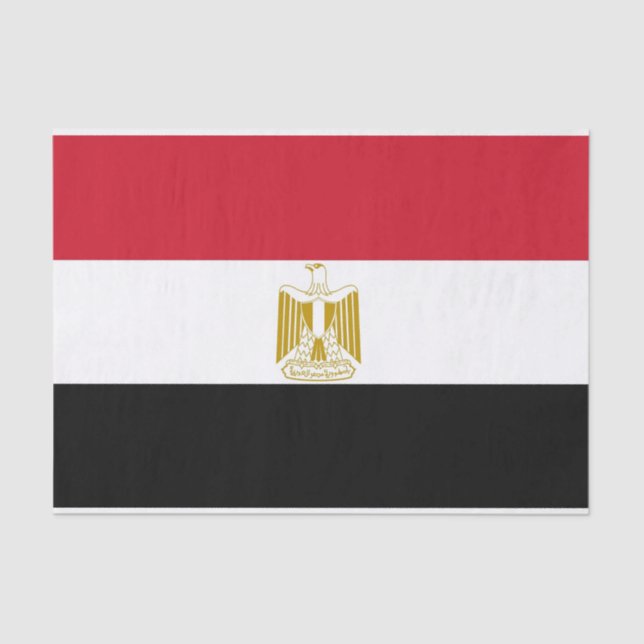 Patriotic tissue paper with flag of Egypt (Front)
