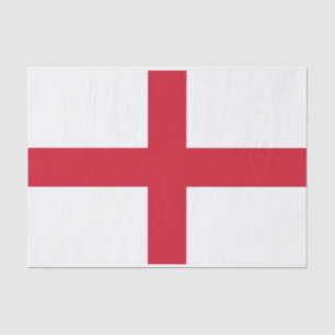Patriotic tissue paper with flag of England