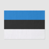 Patriotic tissue paper with flag of Estonia