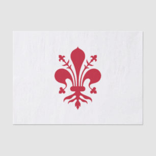 Patriotic tissue paper with flag of Florence