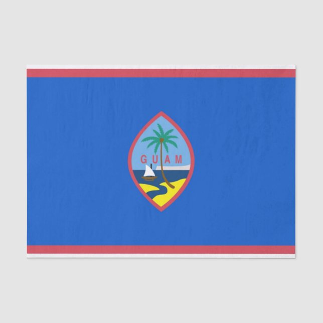 Patriotic tissue paper with flag of Guam (Front)