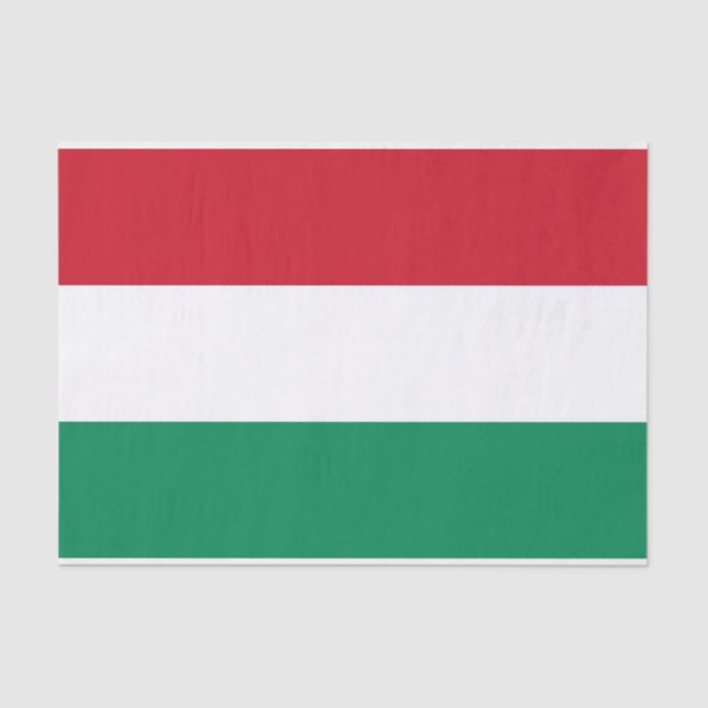 Patriotic tissue paper with flag of Hungary (Front)