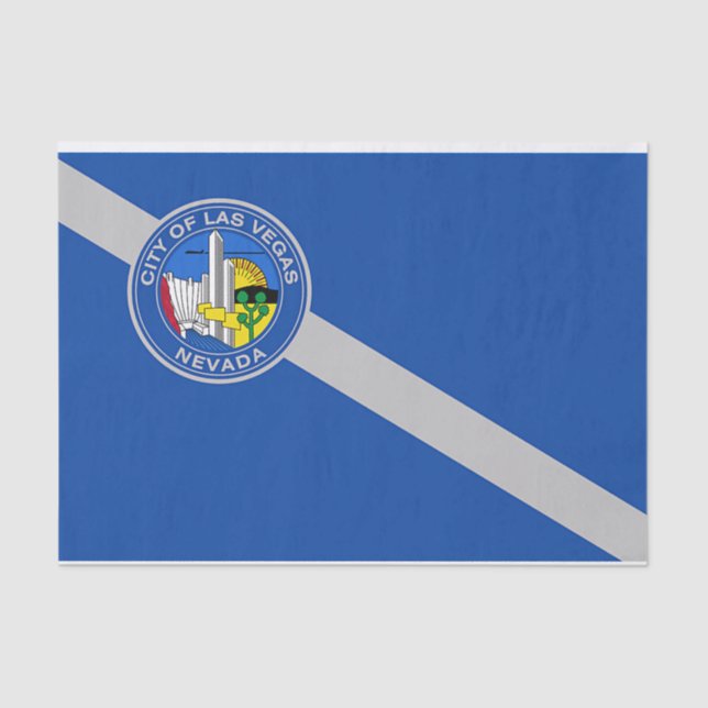 Patriotic tissue paper with flag of Las Vegas, USA (Front)