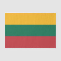 Patriotic tissue paper with flag of Lithuania