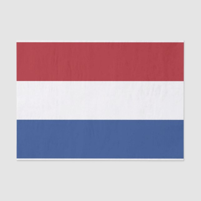 Patriotic tissue paper with flag of Netherlands (Front)