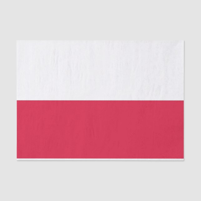 Patriotic tissue paper with flag of Poland (Front)
