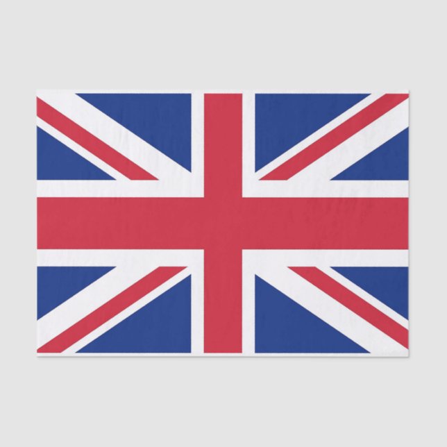 Patriotic tissue paper with flag of United Kingdom (Front)