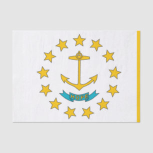 Patriotic tissue paper with flag Rhode Island