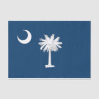 Patriotic tissue paper with flag South Carolina