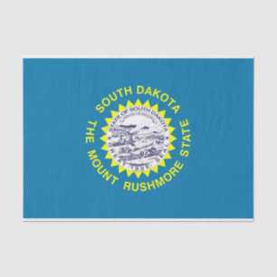 Patriotic tissue paper with flag South Dakota
