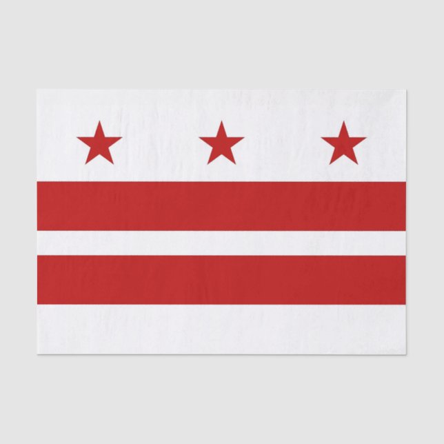 Patriotic tissue paper with flag Washington DC (Front)
