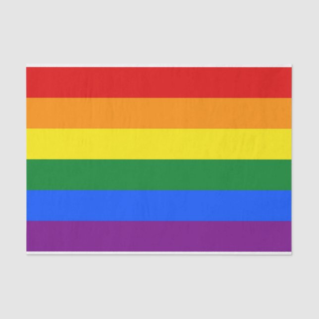 Patriotic tissue paper with Rainbow flag of LGBT (Front)