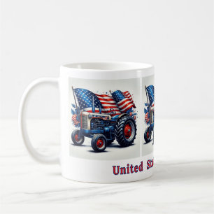 Patriotic Tractor Coffee Mug