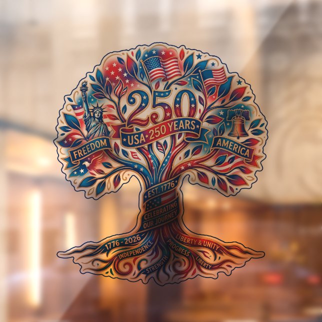 Patriotic Tree for America's 250th anniversary (Sheet 2)