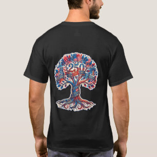 Patriotic Tree for America's 250th anniversary T-Shirt
