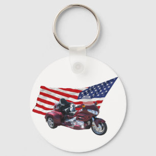 Patriotic Trike Key Ring