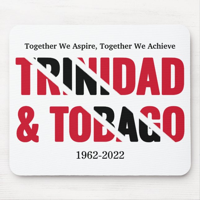 Patriotic TRINIDAD 60th Anniversary Mouse Pad (Front)