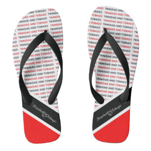 Patriotic Trinidad and Tobago Flag Colours Jandals